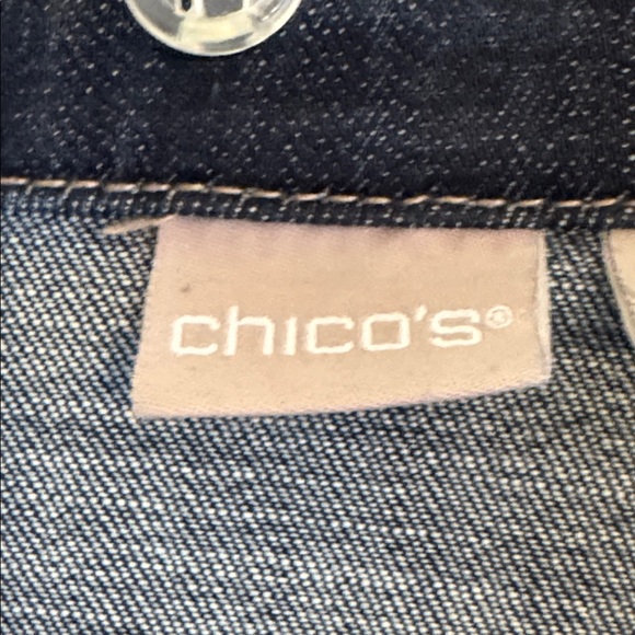 CHICOS Women’s Denim Jacket size 3 (16/18) - Picture 2 of 3